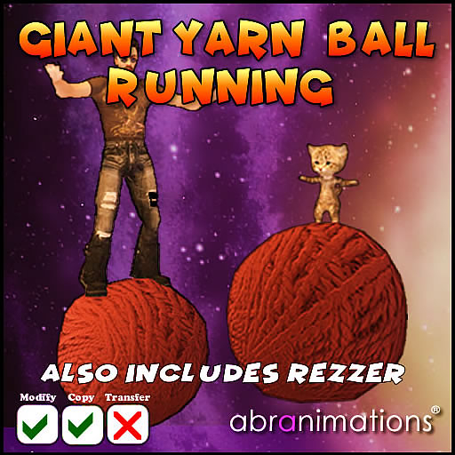 Second Life Marketplace Giant Yarn Ball Running Vehicle